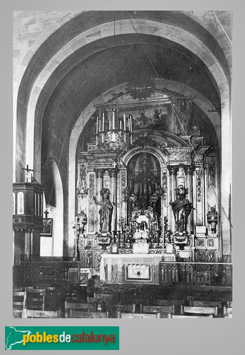 Sant Esteve de Palautordera - Església de Sant Esteve. Altar desaparegut