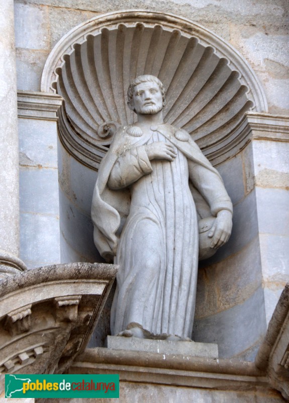 Girona - Catedral. Escultura de Sant Jaume (Antoni Casamor)