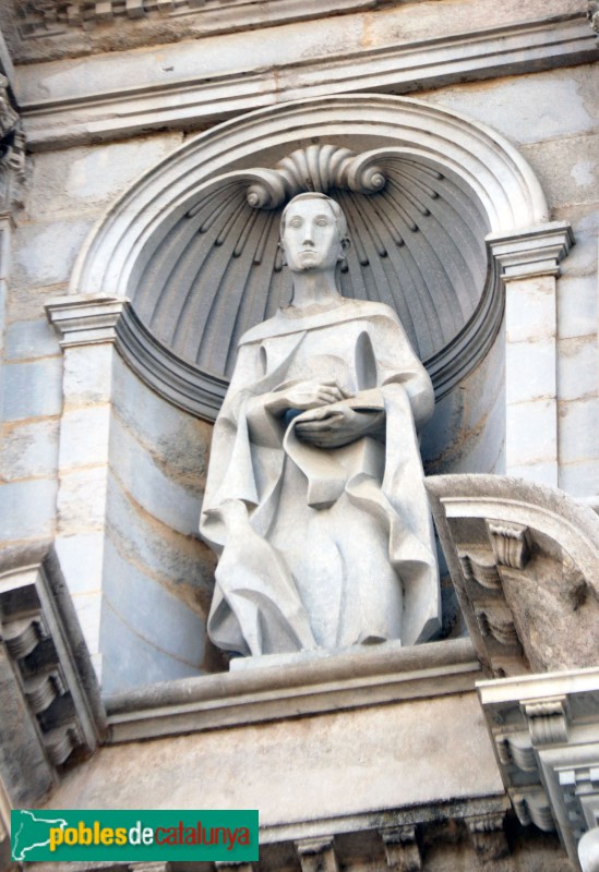 Girona - Catedral. Escultura de Sant Joan Evangelista (Domènec Fita)