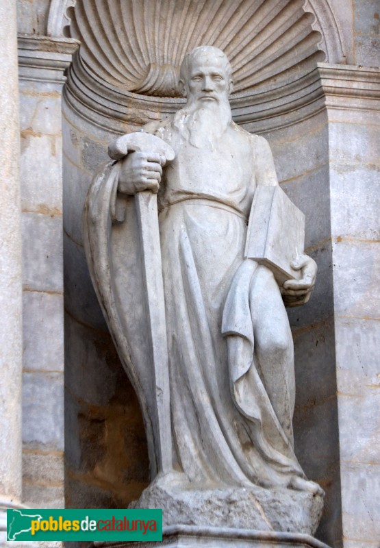 Girona - Catedral. Escultura de Sant Pau (J.M. Bohigas)