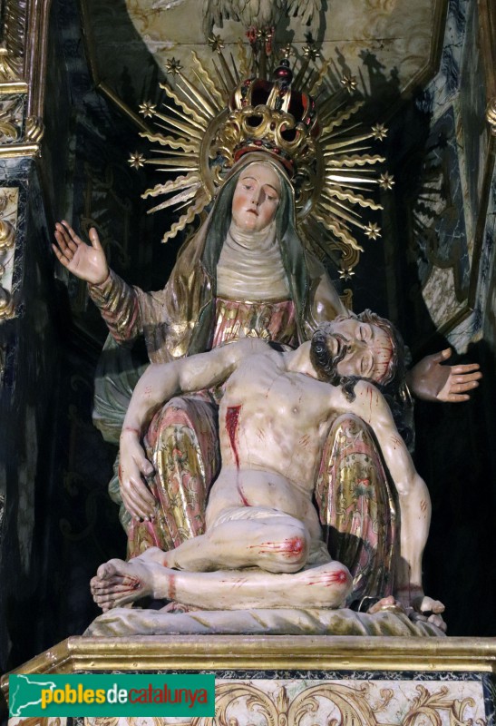 Girona - Catedral. Retaule de la Mare de Déu dels Dolors. La Pietat