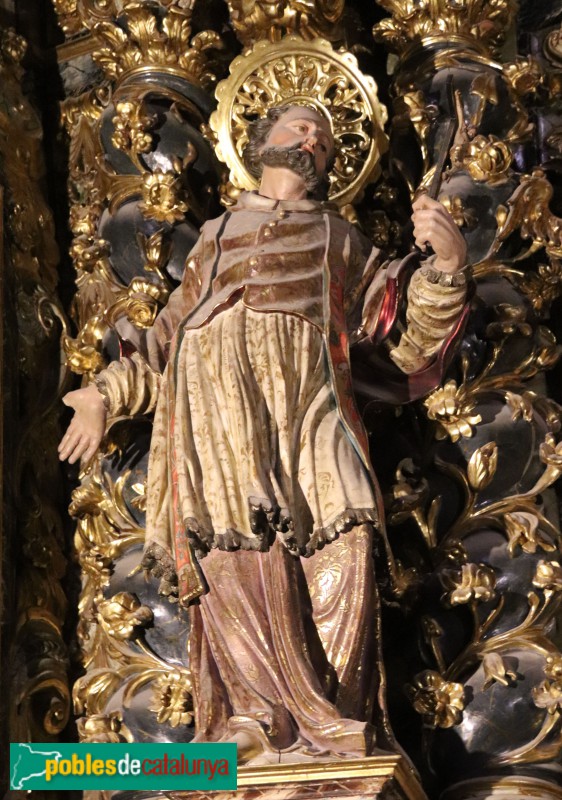 Girona - Catedral. Retaule de la Mare de Déu dels Dolors. Sant Vicenç de Paül