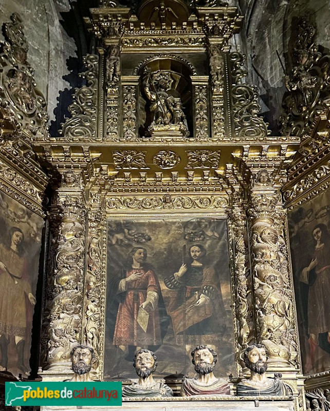 Girona - Catedral. Retaule dels Quatre Sants Màrtirs