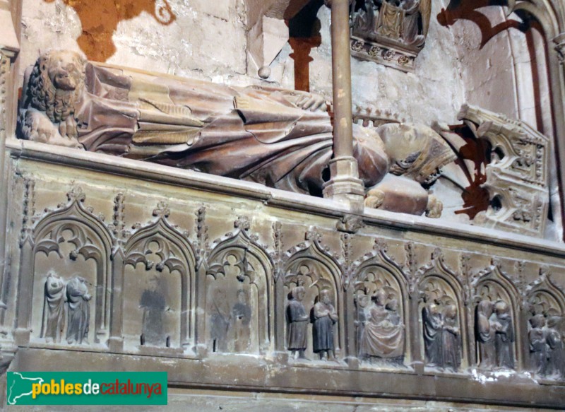 Girona - Catedral. Sepulcre d'Arnau de Mont-rodon