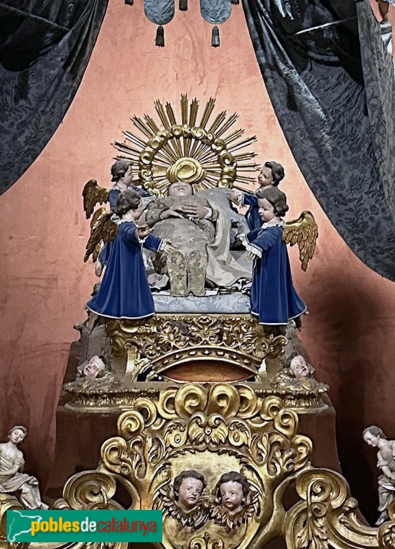 Girona - Catedral. Llit de la Mare de Déu