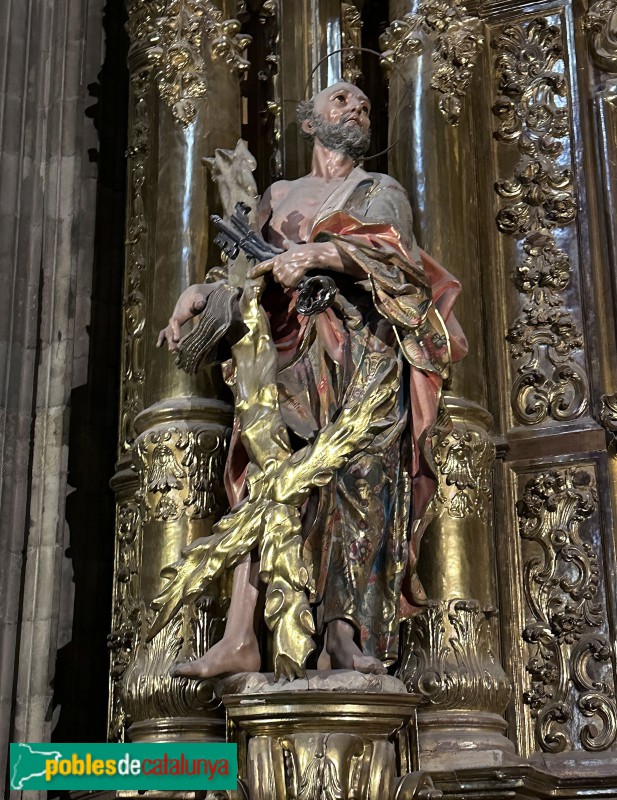 Girona - Catedral. Retaule de Sant Isidor