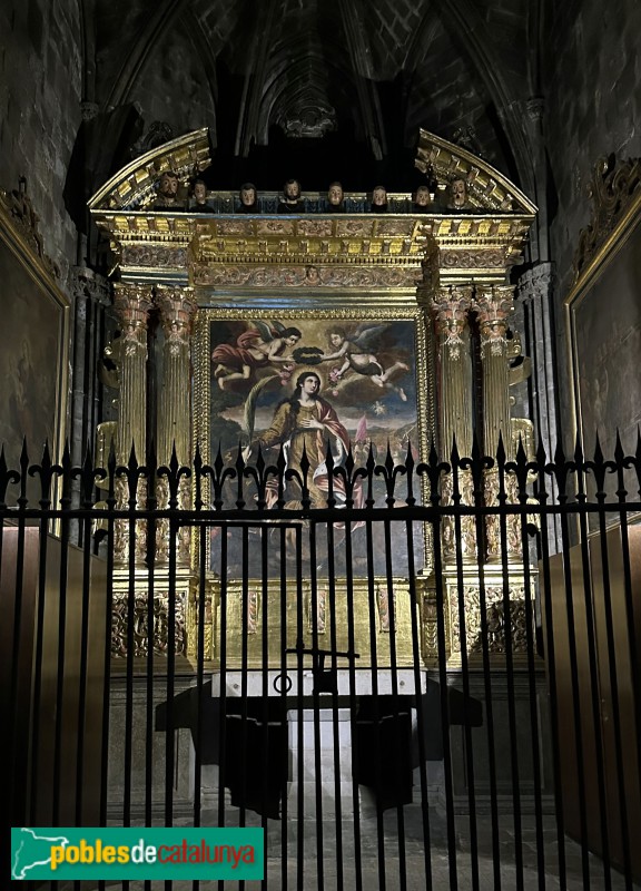 Girona - Catedral. Retaule de Santa Caterina