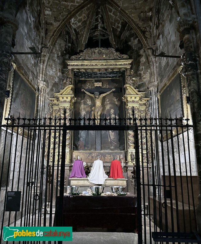 Girona - Catedral. Retaule de la Crucifixió