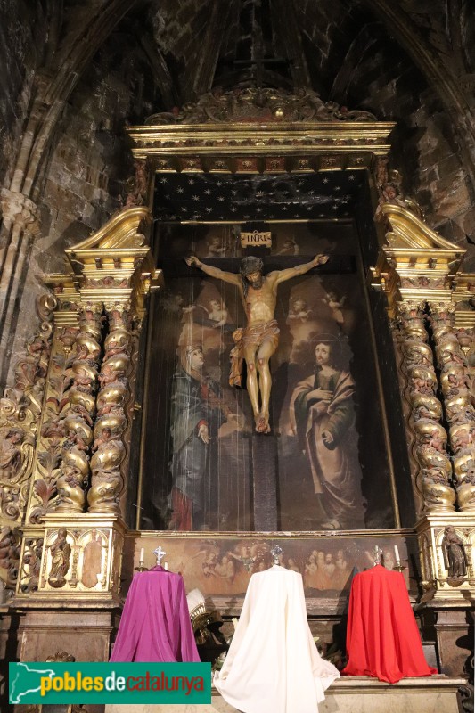 Girona - Catedral. Retaule de la Crucifixió