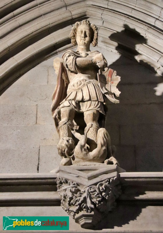 Girona - Catedral. Porta de Sant Miquel