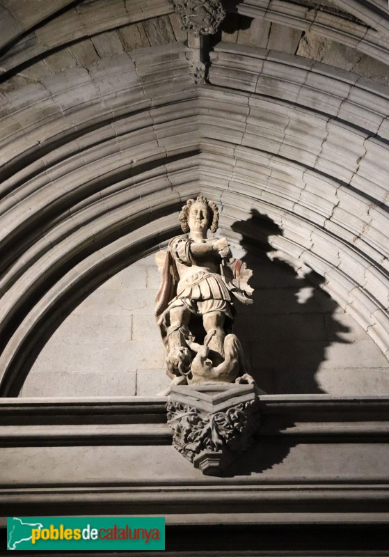 Girona - Catedral. Porta de Sant Miquel