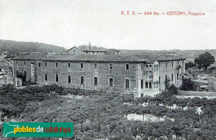 Girona - Antic Hospici. Postal antiga
