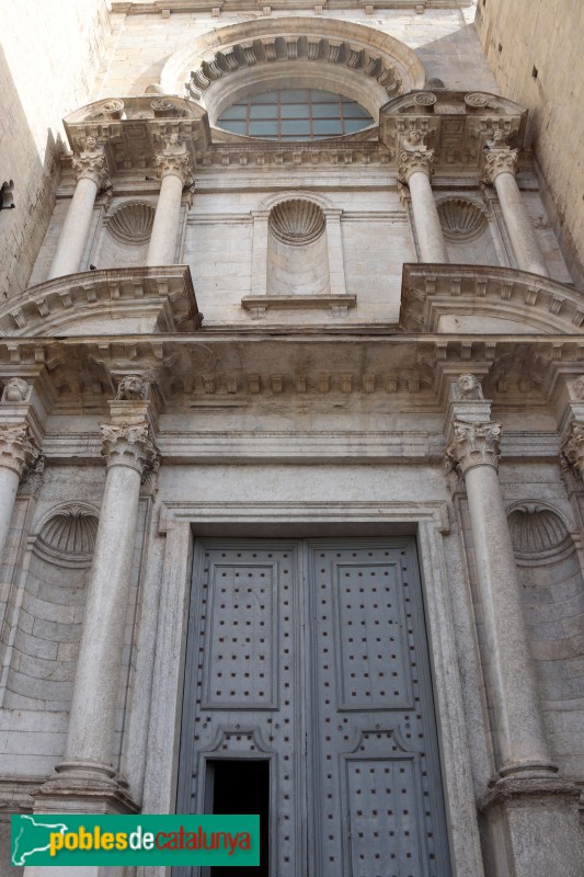 Girona - Església de Sant Feliu. Façana renaixentista