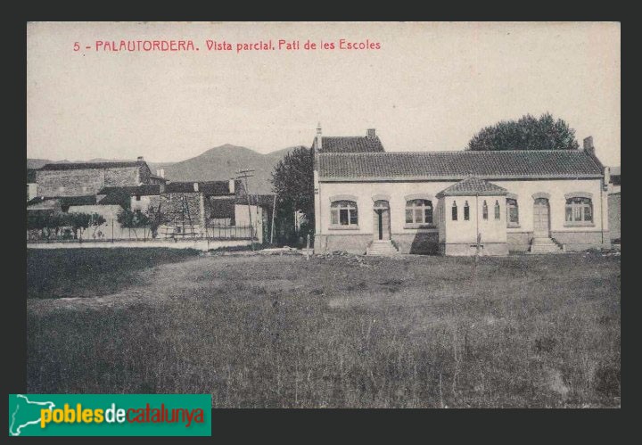 Santa Maria de Palautordera - Antigues escoless. Postal antiga