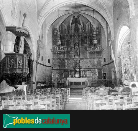 Argentona - Església de Sant Julià (Foto: <i>Ferran Damians -Arxiu Fotogràfic Centre Excursionista de Catalunya-</i>, 1918) Argentona - Església de Sant Julià