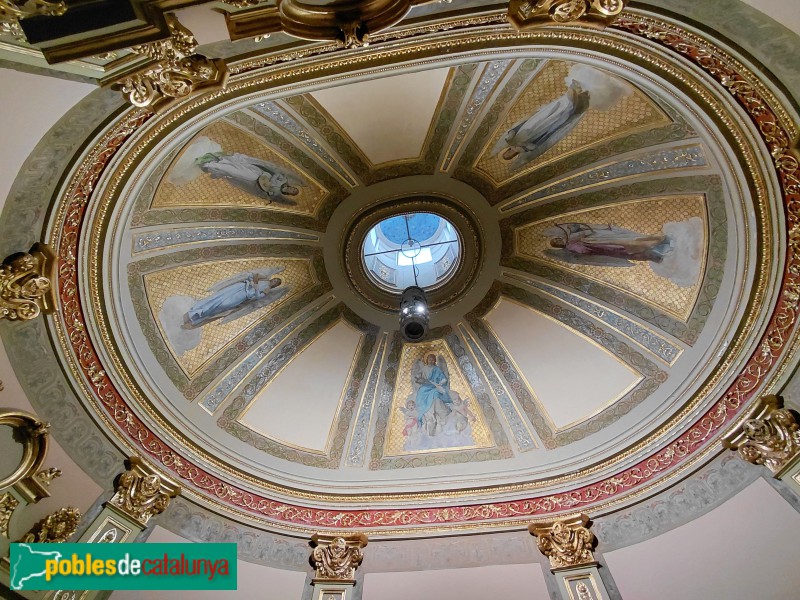 Sant Feliu de Llobregat - Palau Falguera. Cúpula capella (Foto: Sergi Suárez, 2026) Sant Feliu de Llobregat - Palau Falguera. Cúpula capella