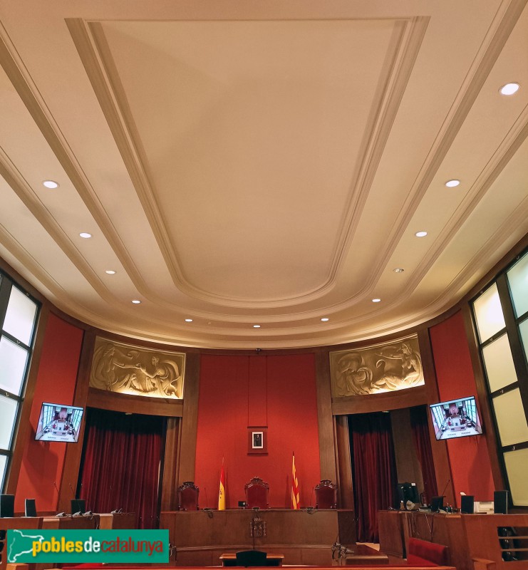 Palau de Justícia. Sala Tribunal de Casació (Foto: Anna Corcoll, 2025) Palau de Justícia. Sala Tribunal de Casació