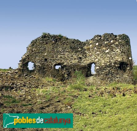 Llívia - Restes del castell abans de la restauració