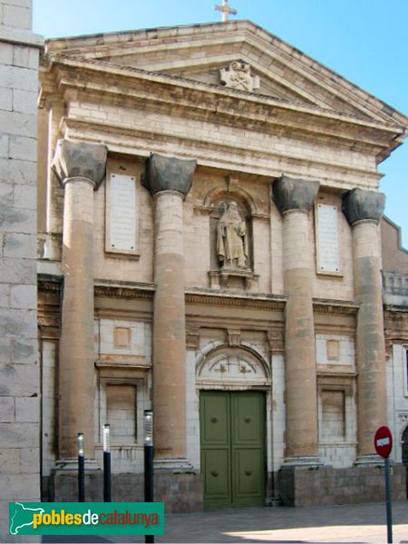 Vilanova i la Geltrú - Església Sant Antoni Abat, façana antiga