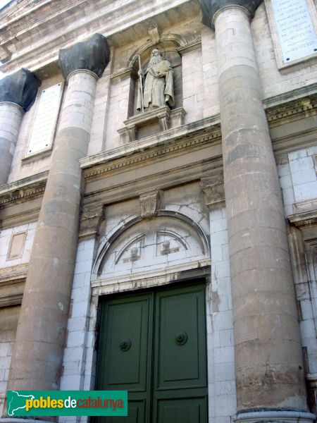 Vilanova i la Geltrú - Església Sant Antoni Abat, façana antiga
