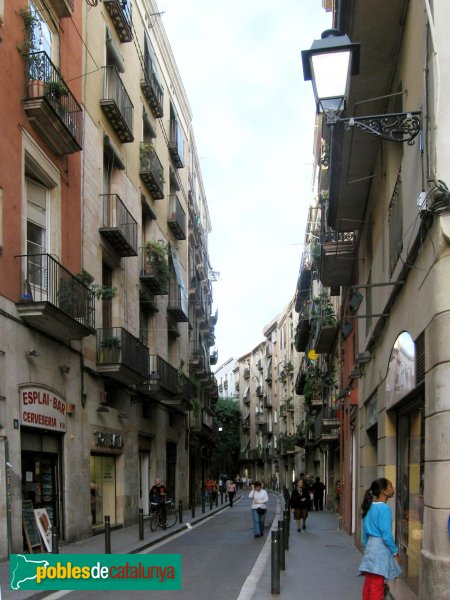 Barcelona - Carrer Rec Comtal (Foto: Albert Esteves, 2006) Barcelona - Carrer Rec Comtal