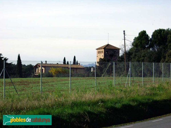 Sabadell - Ca n'Ustrell, des de la carretera de Matadepera