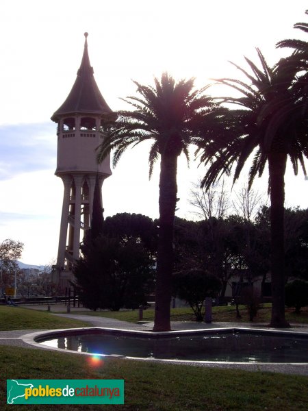 Torre de l'Aigua i peixera del parc Taulí