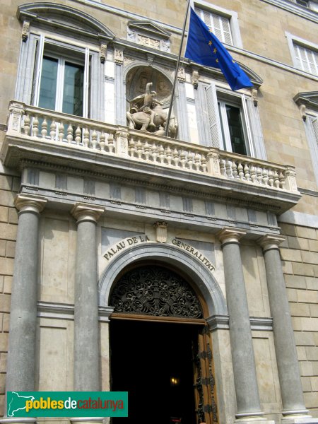 Barcelona - Palau de la Generalitat. Façana principal