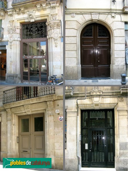 Barcelona - Carrer Elisabets, portes (Foto: Albert Esteves, 2007) Barcelona - Carrer Elisabets, portes