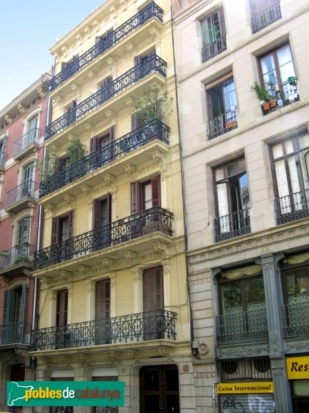Barcelona - Carrer Pintor Fortuny, 27 (Foto: Albert Esteves, 2007) Barcelona - Carrer Pintor Fortuny, 27