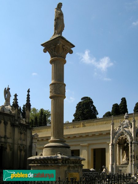 Mataró - Cementiri dels Caputxins, monument als mataronins morts per a la causa liberal - 1890