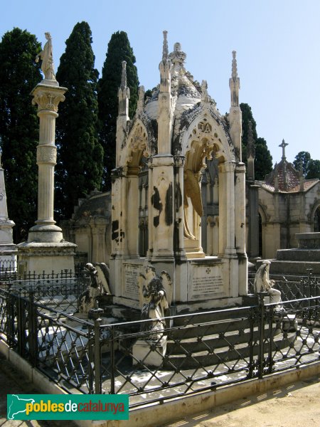 Mataró - Cementiri dels Caputxins, panteó Joaquim Andreu Bru
