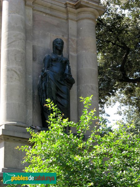 Barcelona - Plaça Catalunya - Dona amb imatge (Enric Monjo) (Foto: Albert Esteves, 2007) Barcelona - Plaça Catalunya - Dona amb imatge (Enric Monjo)