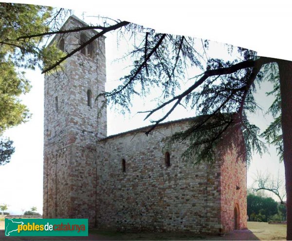 Barberà del Vallès - Santa Maria de Barberà , panoràmica cara nord