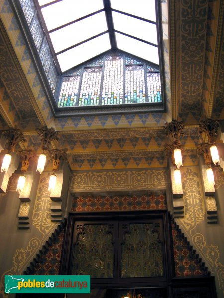 Mataró - Casa Coll i Regàs - Claraboia (Foto: Albert Esteves, 2007) Mataró - Casa Coll i Regàs - Claraboia