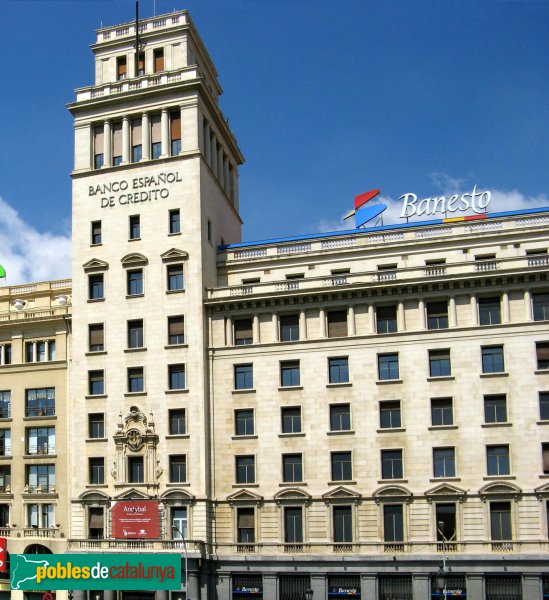 Barcelona - Edifici Banesto (Foto: Albert Esteves, 2007) Barcelona - Edifici Banesto