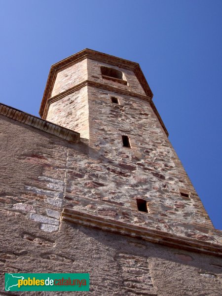 Església de Sant Feliu del Racó, torre de la façana