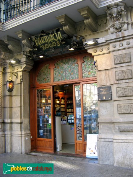 Barcelona - Farmàcia Bolós (Foto: Albert Esteves, 2007) Barcelona - Farmàcia Bolós