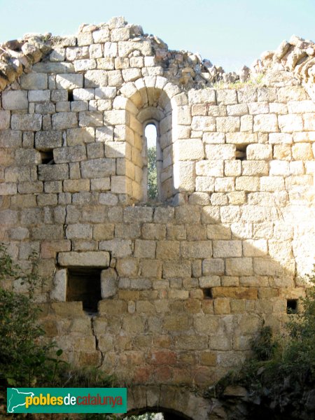 Tordera - Santa Maria de Roca-rossa: mur lateral (Foto: Albert Esteves, 2008) Tordera - Santa Maria de Roca-rossa: mur lateral