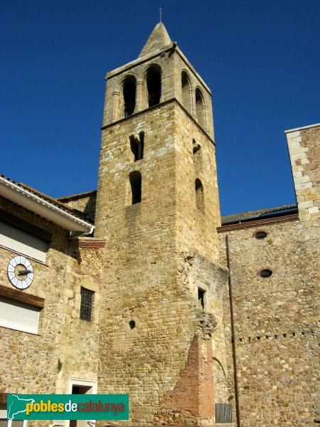 Tordera - Campanar romànic de Sant Esteve