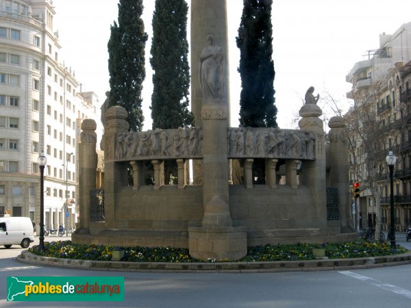 Barcelona - Estàtua de Mossèn Cinto