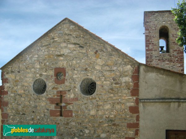 Santa Coloma de Cervelló - Església, façana de ponent