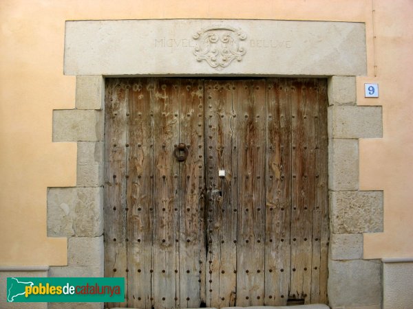 Sidamon - Cal Miqueló, porta principal (Foto: Albert Esteves, 2008) Sidamon - Cal Miqueló, porta principal