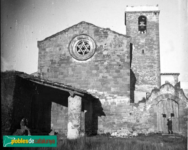 Masquefa - Església de Sant Pere (Foto: Josep Salvany - Fons Salvany, Biblioteca de Catalunya, 1914) Masquefa - Església de Sant Pere