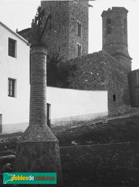 Piera - Castell (Foto: Josep Salvany - Fons Salvany, Biblioteca de Catalunya, 1921) Piera - Castell