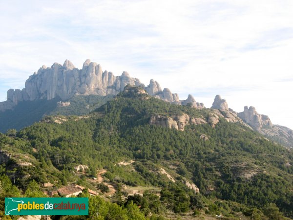 El Bruc - Turó on s'alçava el castell de la Guàrdia