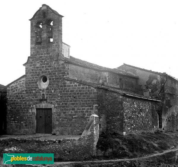 Vallbona d'Anoia - Església antiga, desapareguda