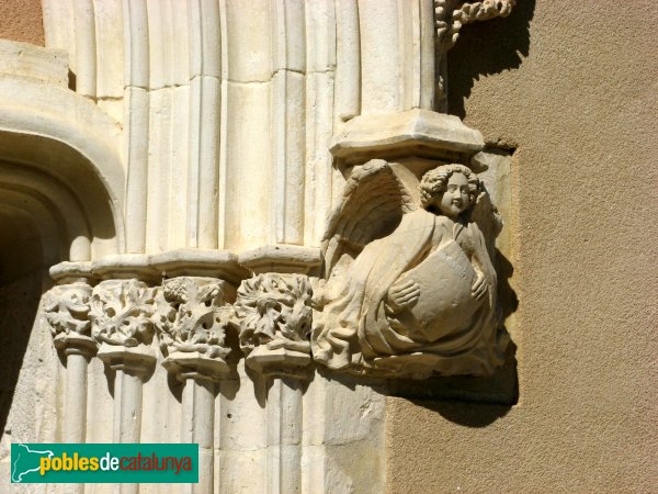 Orpí - Santa Càndia, detall de la porta (Foto: Albert Esteves, 2009) Orpí - Santa Càndia, detall de la porta