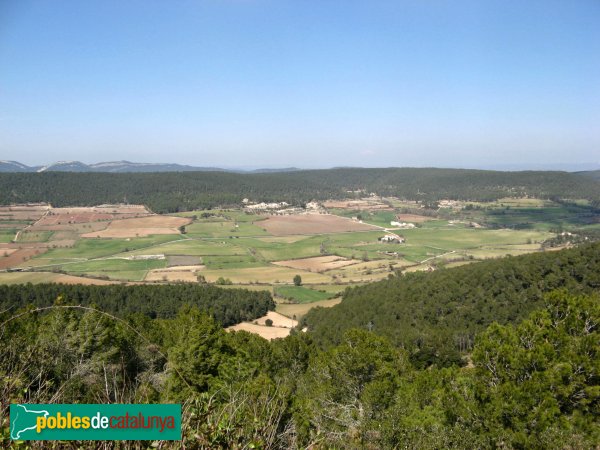 La Llacuna - Vista des del castell