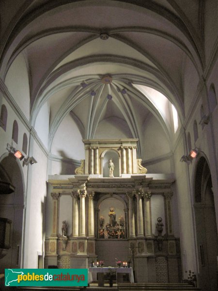 La Llacuna - Església de Santa Maria, interior